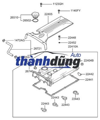 PHỚT CHẶN ĐẦU BUGI HYUNDAI GETZ 2009 | 2244323001 - Ảnh 3