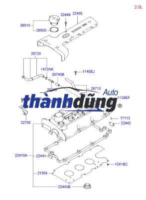 PHỚT CHẶN ĐẦU BUGI HYUNDAI GETZ 2009 | 2244323001 - Ảnh 2