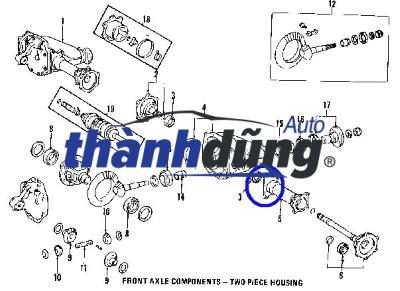 PHỚT CẦU SAU XE FORD EXPLORER 2017 | 3L8Z4N046AA - Ảnh 3