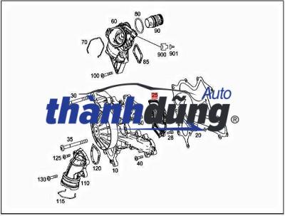 PHỚT BƠM NƯỚC MERCEDES GLK350 | 2762010703 - Ảnh 2