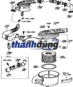 Alternative view of GIOĂNG HỘP LỌC GIÓ ĐỘNG CƠ HYUNDAI PORTER 2 | 281694F000