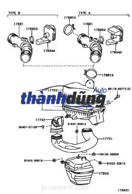 RON HỘP LỌC GIÓ KIA K200 | 0K60A-23605 - Ảnh 5