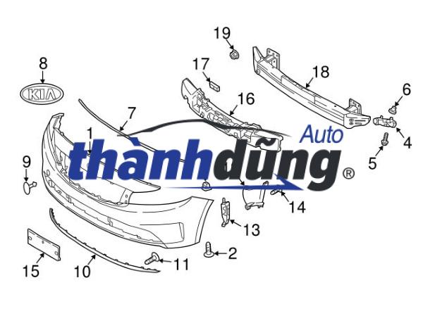 HƯỚNG GIÓ CẢN TRƯỚC KIA K3 2013-2017 | 86576A7800 - Ảnh 4