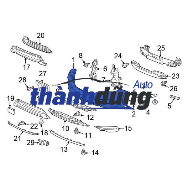 HƯỚNG GIÓ CẢN TRƯỚC KIA K3 2013-2017 | 86576A7800 - Ảnh 3