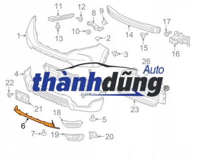 CẢN TRƯỚC DƯỚI XE HYUNDAI SANTAFE | 865122WAA0 - Ảnh 4