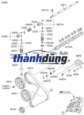 TRỤC CÒ MỔ HYUNDAI I10 2008-2016 | 2451002500 - Ảnh 2