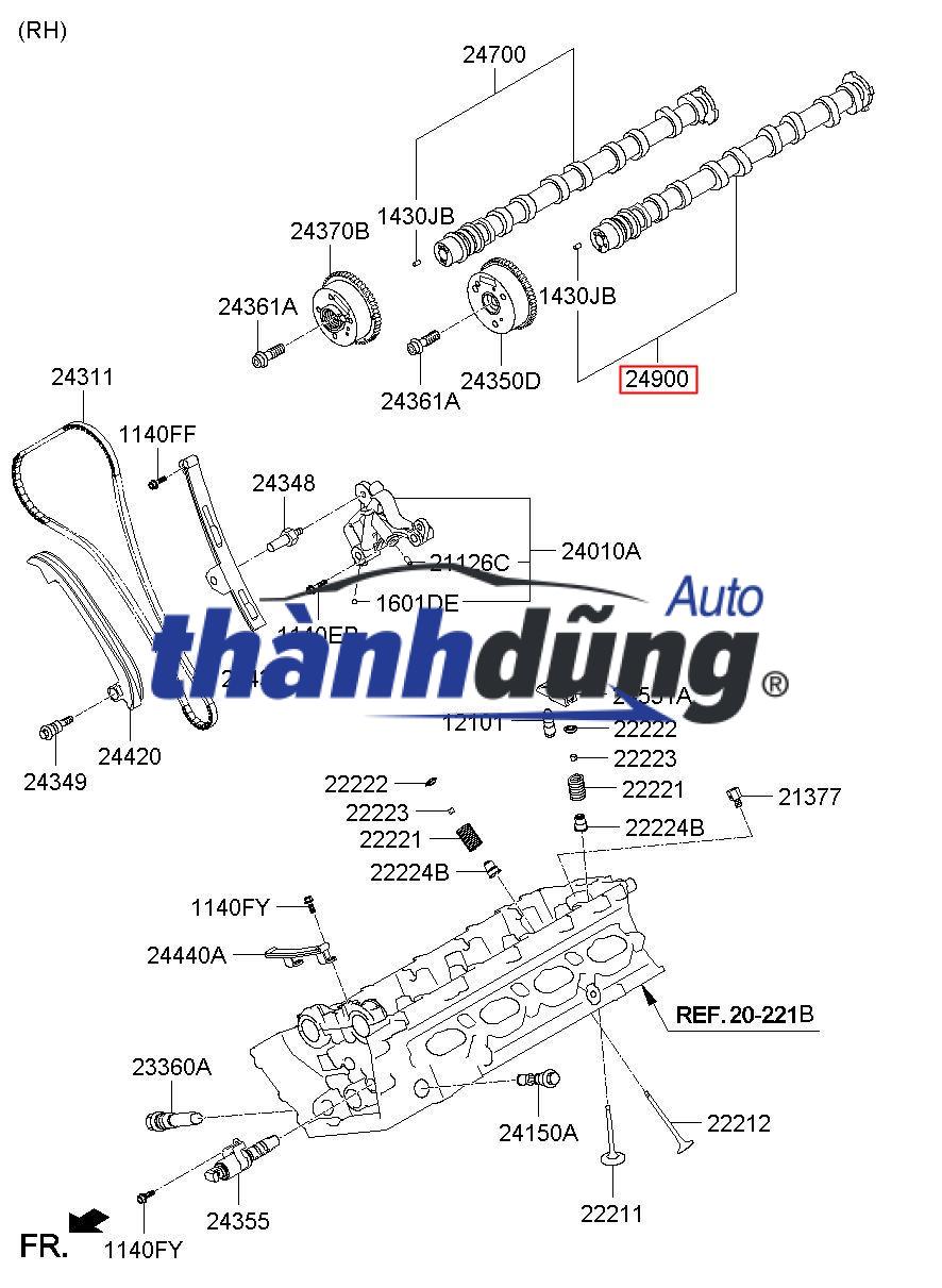 TRỤC CÂN BẰNG LIỀN BƠM NHỚT KIA SORENTO | 233002F610 - Ảnh 5