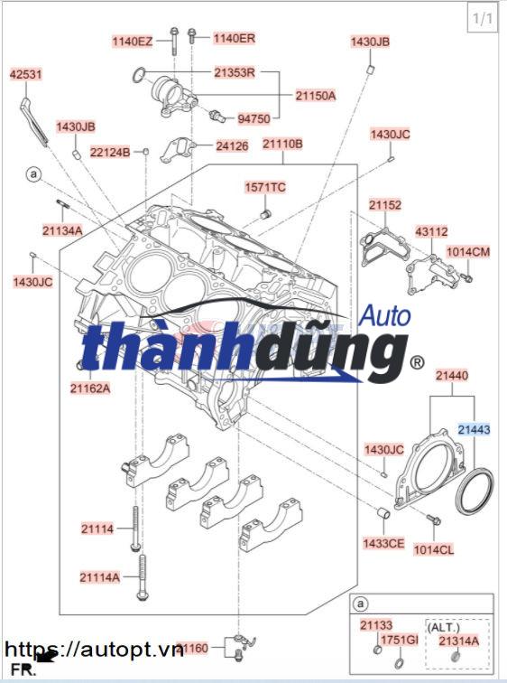 TRỤC CÂN BẰNG LIỀN BƠM NHỚT KIA SORENTO | 233002F610 - Ảnh 8