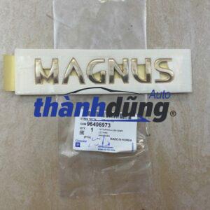 chữ magnus dán cốp hậu daewoo magnus