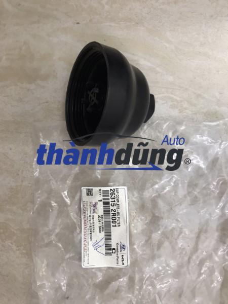 nắp đựng cốc lọc nhớt hyundai tucson 2.2l 2022 | 263152r001