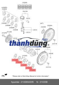 CÁ ĐẦU CỐT MÁY HYUNDAI GALLOPER | 23141-42010 - Ảnh 3