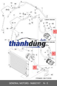 TUY Ô GA VÀO LỐC ĐIỀU HÒA CHEVROLET CRUZE LS 2015 | 95987582 - Ảnh 3