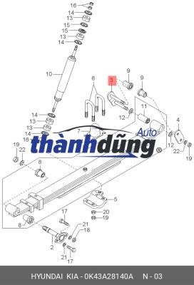 ẮC NHÍP THACO KIA K165 | 0K43A28140A - Ảnh 4