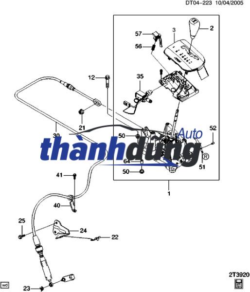 NẮP ĐẬY CẦN ĐI SỐ DAEWOO LACETTI 2009-2012 | 24105589 - Ảnh 4