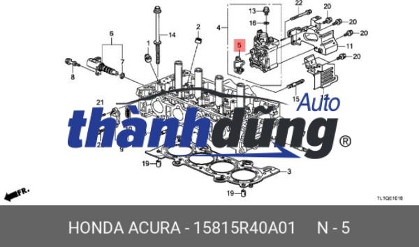 GIOĂNG LƯỚI LỌC DẦU SOLENOID ACURA RDX 2012 | 15845RAAA01 - Ảnh 5