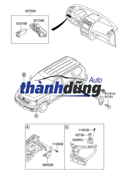 CÔNG TẮC MỞ CỬA KIA CEED | 935603B100 - Ảnh 6