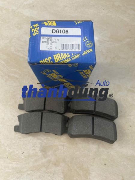 MÁ PHANH SAU MITSUBISHI PAJERO 1999-2008 | D6106