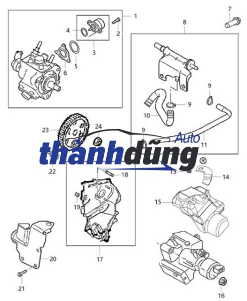 BƠM TAY DẦU SSANGYONG REXTON | 0K52A13490A - Ảnh 5