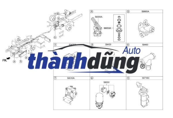 CÓC ĐẠP THẮNG TỔNG PHANH HYUNDAI XCIENT P440 | 35140040000 - Ảnh 4