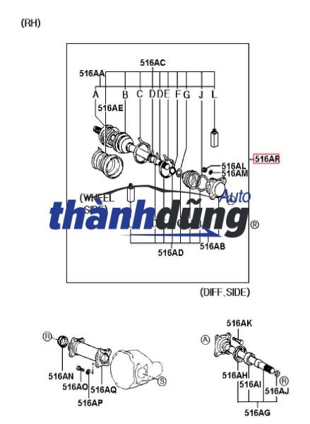 KHẨU NỔI CÁC ĐĂNG HYUNDAI LIBERO D4BH | 491204A000 - Ảnh 6