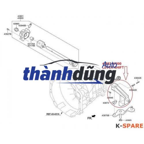 CẦN SANG SỐ KIA BONGO 3 2009 | 43882-47000 - Ảnh 6