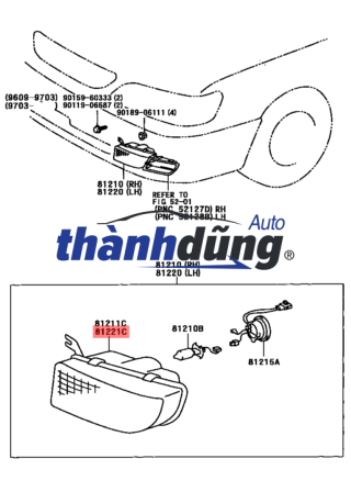 ĐÈN GẦM XE HYUNDAI ACCENT 2013 | 92202-1R000 - Ảnh 4