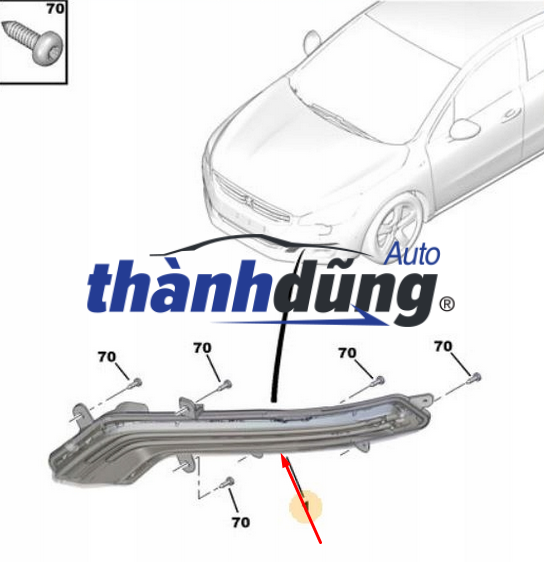 ĐÈN GẦM XE HYUNDAI ACCENT 2013 | 92202-1R000 - Ảnh 6