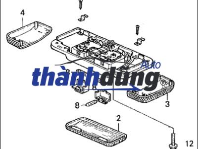 NẮP ĐÈN TRẦN PHỤ TOYOTA VIOS 2011 | 8126552020 - Ảnh 3
