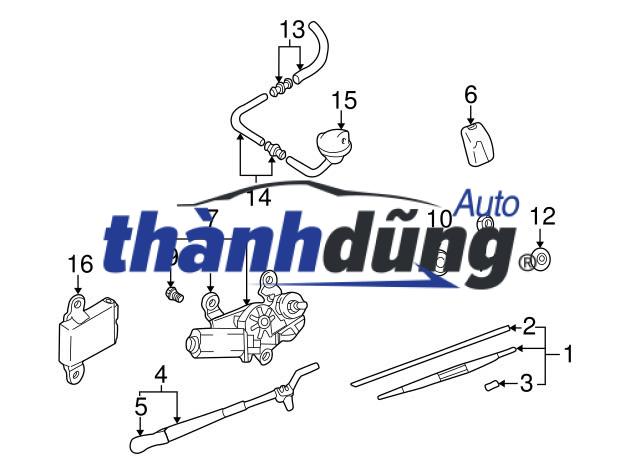 nắp chụp cần gạt mưa, nắp đậy cần gạt mưa