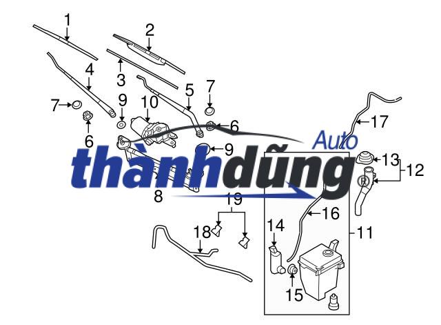 NẮP ĐẬY CẦN GẠT MƯA XE HONDA CIVIC 2010 | 91611-S5A-000 - Ảnh 4