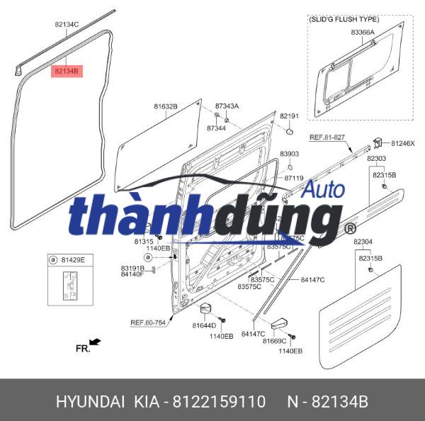 BẠC ĐẠN TRƯỢT CỬA LÙA HYUNDAI SOLATI 2022 | 8149059000 - Ảnh 6