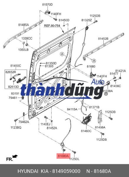 BẠC ĐẠN TRƯỢT CỬA LÙA HYUNDAI SOLATI 2022 | 8149059000 - Ảnh 7