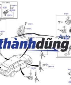 khóa cổ vô lăng, ổ khóa vô lăng, khóa cột lái điện tử