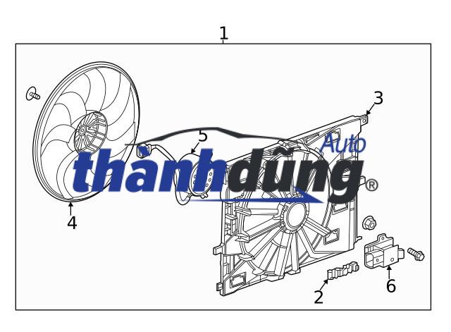QUẠT KÉT NƯỚC CHEVROLET CRUZE 1.8 LTZ | 13427159 - Ảnh 5