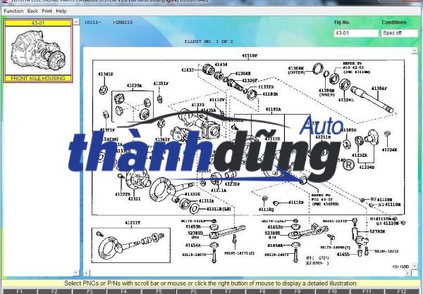 KHÓA CÀI CẦU SSANGYONG ACTYON SPORT | 4151036200 - Ảnh 4