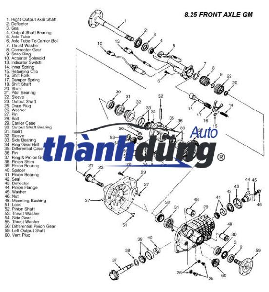 KHÓA CÀI CẦU SSANGYONG ACTYON SPORT | 4151036200 - Ảnh 5