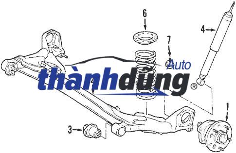 DÍ TRƯỚC HYUNDAI HD78 2003-2014 | 51110-5H001 - Ảnh 4