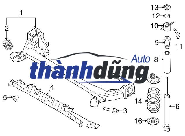 DÍ TRƯỚC HYUNDAI HD78 2003-2014 | 51110-5H001 - Ảnh 6