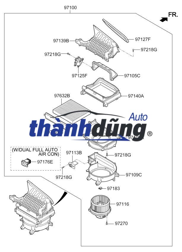 hộp quạt dàn lạnh hay hộp quạt dàn sưởi