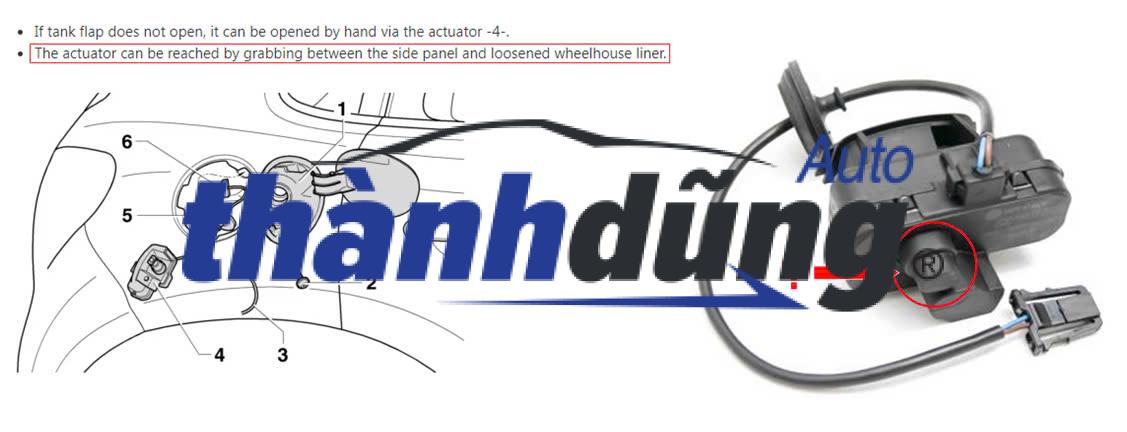 công tắc mở nắp bình xăng, công tắc mở nắp bình nhiên liệu