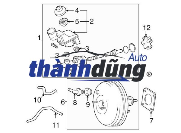 BÌNH DẦU PHANH LEXUS LX600 2020-2023 | 47288-71010 - Ảnh 3