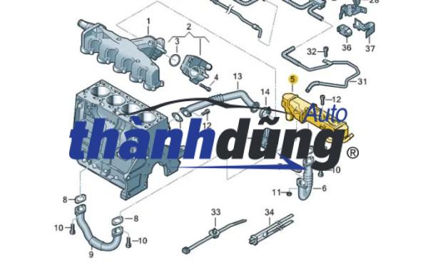 KÉT LÀM MÁT VAN KHÍ THẢI EGR HYUNDAI HD65 | 28416-4C000 - Ảnh 6