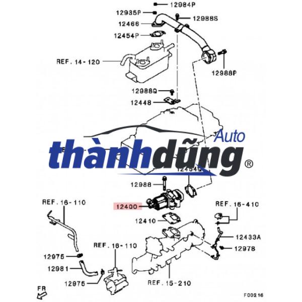 KÉT LÀM MÁT VAN KHÍ THẢI EGR HYUNDAI HD65 | 28416-4C000 - Ảnh 7