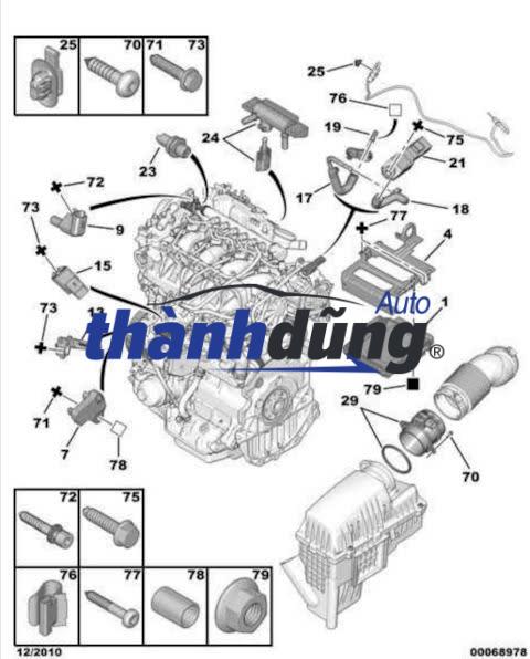 CẢM BIẾN NHIỆT ĐỘ KHÍ NẠP CHEVROLET CRUZE | 96183228 - Ảnh 4