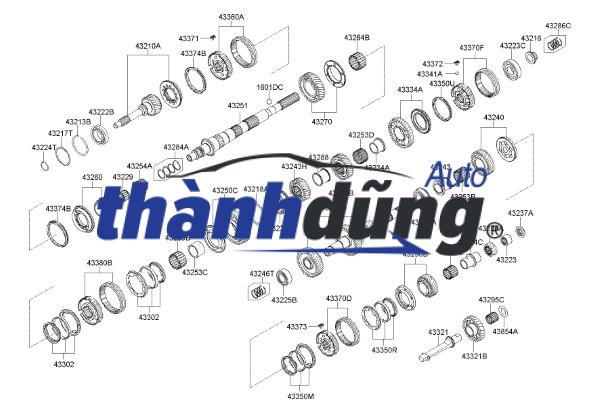 BÁNH RĂNG HỘP SỐ XE VEAM STAR 850KG | BR1212347 - Ảnh 5