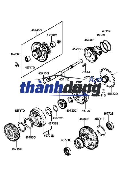 BÁNH RĂNG HỘP SỐ XE VEAM STAR 850KG | BR1212347 - Ảnh 4