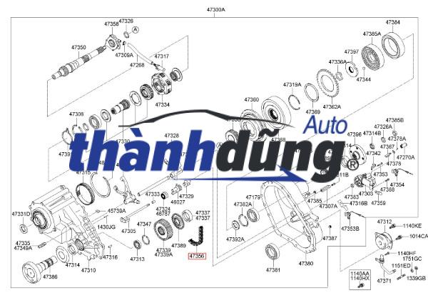 BÁNH RĂNG HỘP SỐ XE VEAM STAR 850KG | BR1212347 - Ảnh 6