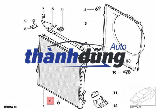 NÚT KÉT NƯỚC MERCEDES C180 2012-2015 | 0009970224 - Ảnh 4