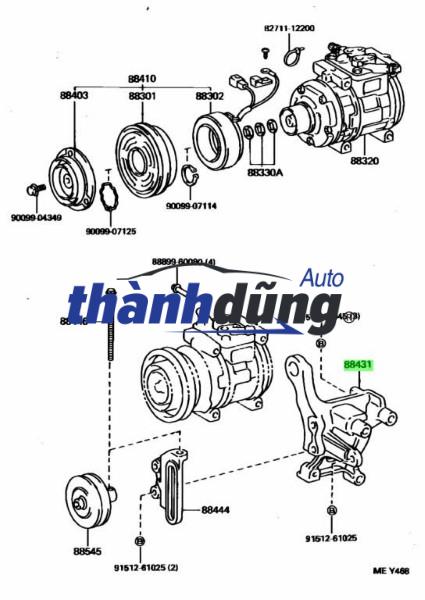GIÁ BẮT LỐC ĐIỀU HÒA XE TOYOTA INNOVA 2011 | 88431-0K010 - Ảnh 5