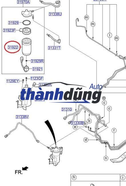SẤY NHIÊN LIỆU KIA SEDONA 2001-2006 | 31394H1950 - Ảnh 5